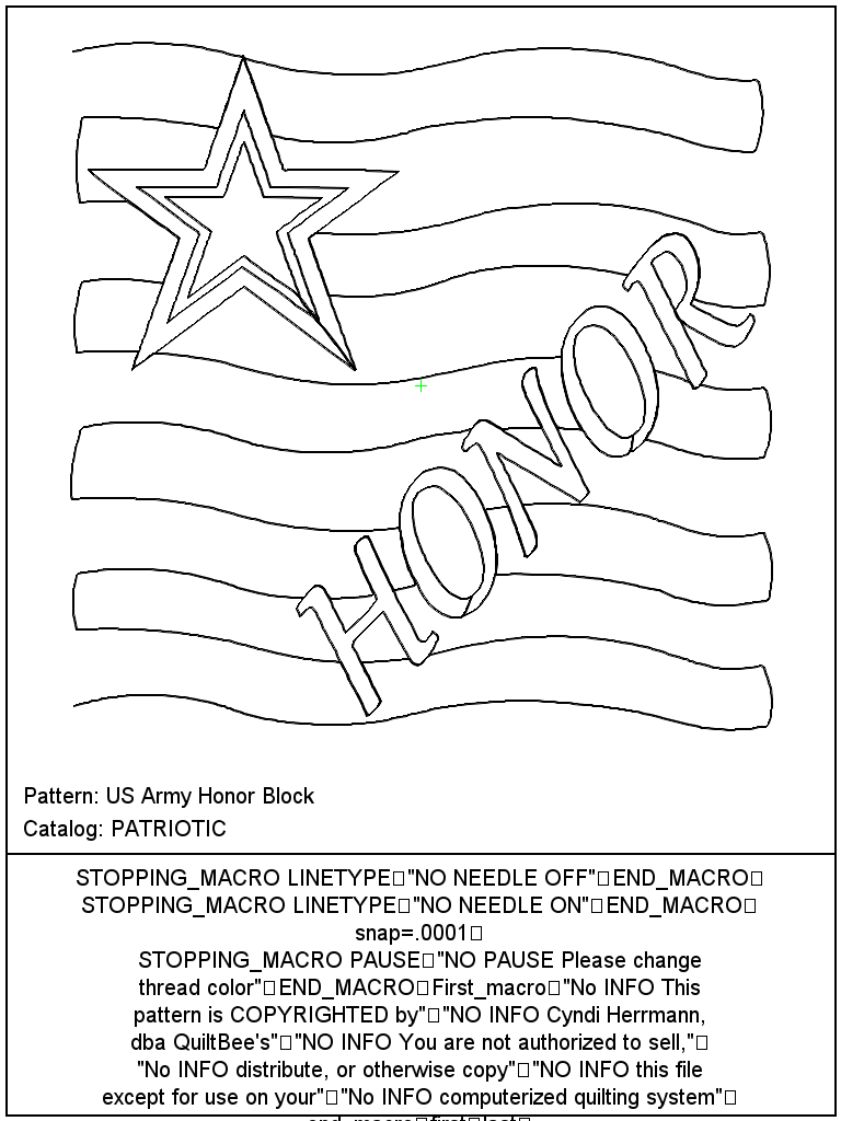 US Army Honor Block